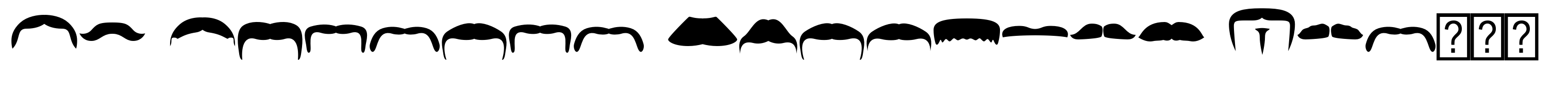 FT Bronson Mustache Dingbats